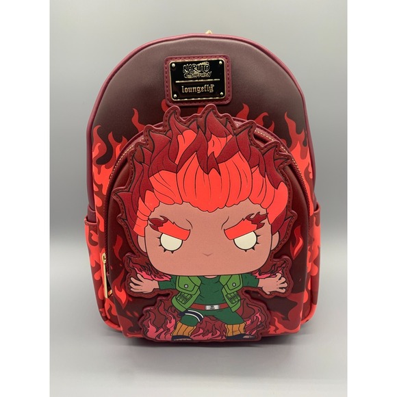 Loungefly Naruto Might Guy Mini Backpack Glows LE 4000 Funko Pop Exclusive NWT - Picture 1 of 6